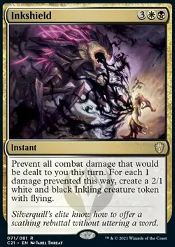 MTG Magic the Gathering Inkshield (71/465) Commander 2021 NM - Image 1