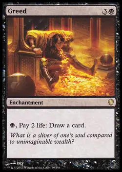 MTG Magic the Gathering Greed (79/357) Commander 2013 LP - Image 1