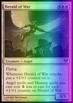 MTG Magic the Gathering Herald of War (24/252) Avacyn Restored LP FOIL - Image 1