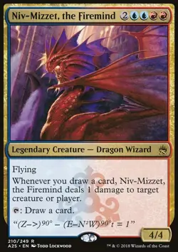 MTG Magic the Gathering Niv-Mizzet, the Firemind (210/267) Masters 25 LP - Image 1