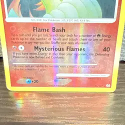 Pokemon TCG Ninetales 36/127 Reverse Holo Rare Platinum HP - Image 3