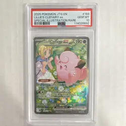 Pokemon Lillie's Clefairy ex Special Illustration Rare Holo 184/159 Sv09 PSA 10 - Image 1