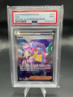 Pokemon - Iono 237/091 SIR - Paldean Fates PSA 9 MNT Special Illustration Rare - Image 1