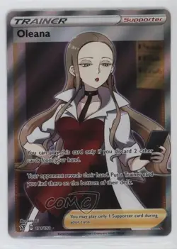 Oleana Ultra Rare Pokemon Sword & Shield Rebel Clash #191 - Image 1