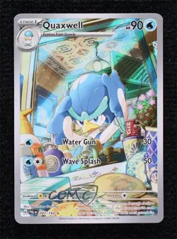 Quaxwell Illustration Rare Pokemon Scarlet & Violet Paldea Evolved PAL #207 - Image 1