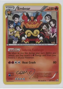 Emboar Holo Pokemon Black & White Legendary Treasures #27 - Image 1