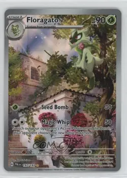 Floragato Illustration Rare Pokemon Scarlet & Violet Paldea Evolved PAL #197 - Image 1