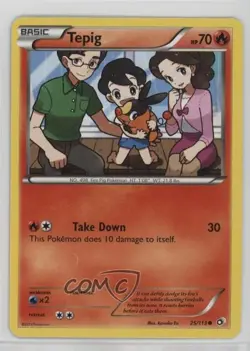 Tepig Pokemon Black & White Legendary Treasures #25 - Image 1