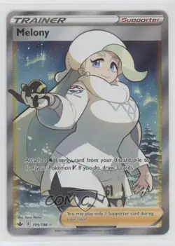 Full Art - Melony Pokemon Sword & Shield Chilling Reign #195 - Image 1