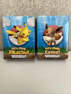 Pokemon Let's Play, Pikachu & Eevee! Theme Decks - Pokemon - Full Decks - Image 1
