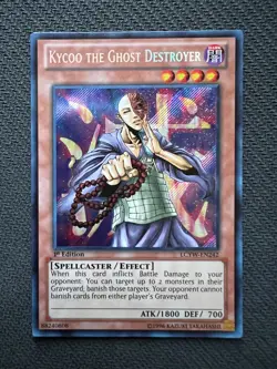 Yugioh Kycoo the Ghost Destroyer 1st Edition Secret Rare LCYW-EN242 NM - Image 1