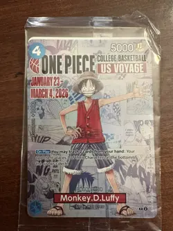 Monkey.D.Luffy (055) (College Basketball US Voyage) P-055 One Piece Promotion... - Image 1