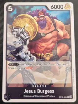 Jesus Burgess OP10-085 UC Royal Blood One Piece Kartenspiel Englisch - Image 1