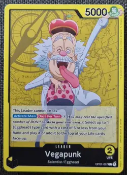 ONE PIECE TCG Vegapunk OP07-097 Englisch Leader - Image 1