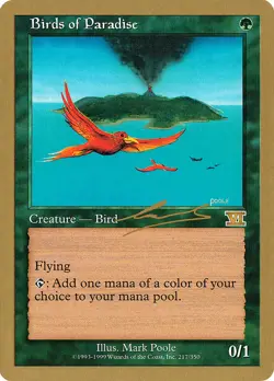 MTG Birds of Paradise (nl217/117) World Championship Decks 2000 LP - Image 1