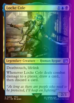 MTG Magic the Gathering Locke Cole (234/764) Final Fantasy NM FOIL - Image 1