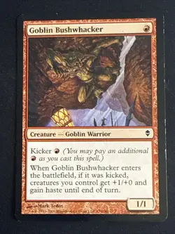 1x Goblin Bushwhacker (125) Zendikar MP MTG Magic the Gathering x1 MKE - Image 1