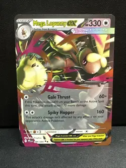 Mega Lopunny Ex 84/94 Holo NM - Pokemon Mega Evolution Phantasmal Flames - Image 1