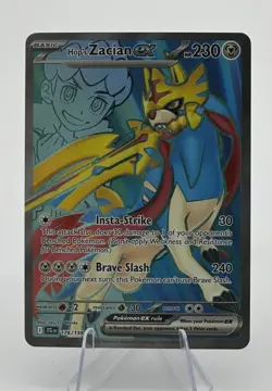 Pokemon TCG Hop's Zacian ex #176/159 SV09: Journey Together Ultra Rare Full Art - Image 1