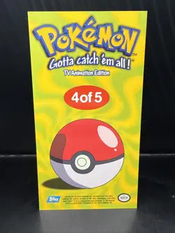 Pokemon Charmander 4 of 5 Topps 1999 Chrome Oversized Box Topper Series 1 - Image 3