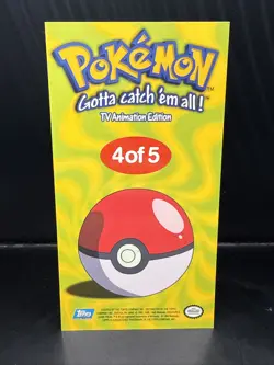 Pokemon Charmander 4 of 5 Topps 1999 Chrome Oversized Box Topper Series 1 - Image 4