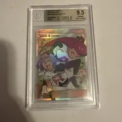2019 POKEMON SUN & MOON HIDDEN FATES #68 FULL ART/JESSIE & JAMES BGS 9.5 - Image 3