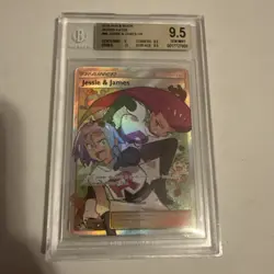 2019 POKEMON SUN & MOON HIDDEN FATES #68 FULL ART/JESSIE & JAMES BGS 9.5 - Image 4