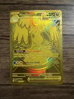 Pokemon TCG Ascended Heroes Mega Dragonite Ex Gold Hyper Rare 295/217 - Image 1