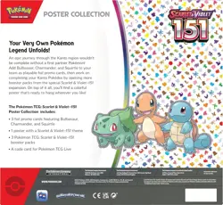 Nintendo Pokemon TCG Scarlet & Violet - 151 Poster Collection Box - 3 Packs 820650853166 - Image 2