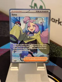 Iono 124 - Pokemon SV Scarlet & Violet Black Star Promo Full Art Trainer NM A3 - Image 1