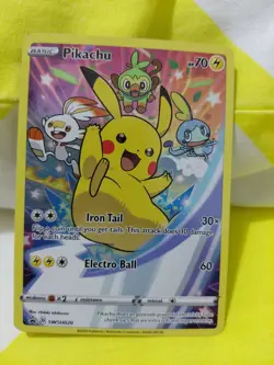 Pokemon Pikachu Sword & Shield SWSH020 - Holo Black Star Promo - Image 1