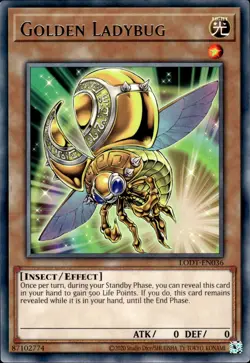Golden Ladybug - Rare LODT-EN036 (2024) - NM - YuGiOh - Image 1