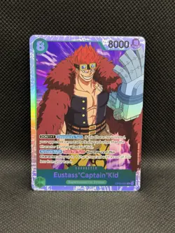 Eustass”Captain”Kid OP01-051 SR FOIL Romance Dawn One Piece CCG Bandai English - Image 1