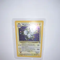 Pokemon Magneton 80 HP Rare Fossil 11/62 Wizards of the Coast 1999 Card - Image 2