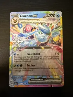 Pokemon TCG Glaceon EX Double Rare Holo Card 26/131 Prismatic Evolutions - Image 1