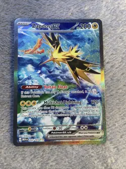 Zapdos Ex 202/165 Pokemon TCG Sv: Scarlet & Violet 151 Holo Card (Near Mint) NM - Image 1