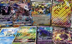 Rare Jumbo Pokemon Holographic Trading Card Singles W/Folder (Set Of 25) - Image 3