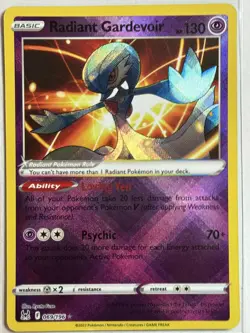 Radiant Gardevoir Holo SWSH11: Lost Origin 069/196 LP-NM Pokemon Card - Image 1