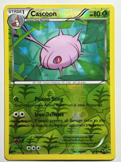 Cascoon Reverse Holo XY - Roaring Skies 6/108 LP-NM Pokemon Card - Image 1
