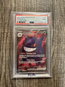 Pokemon Gengar EX Full Art Ultra Rare TCG Card Temporal Forces 193/162 PSA 9 - Image 1