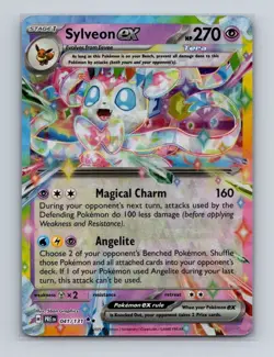 Sylveon ex 041 2025 Pokemon Prismatic Evolutions Double Rare Card NM+ (a) - Image 1