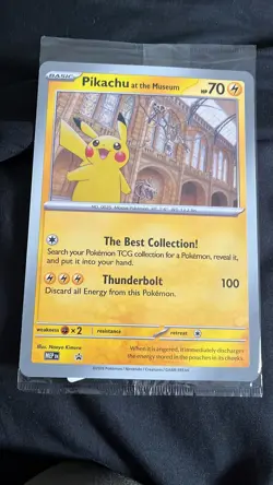 Pokemon x Natural History Museum: Pikachu at the Museum (Sealed) Promo Card - Image 1