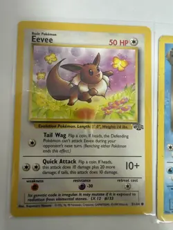 Pokemon TCG Team Rocket Eevee 51/64 & Dark Vaporeon 45/82 Card Lot 1999 English - Image 2