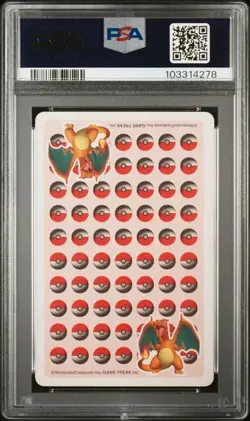 PSA 7 POKEMON PLAYING CARD EEVEE ACE OF CLUBS STADIUM BLUE 397 - Image 2
