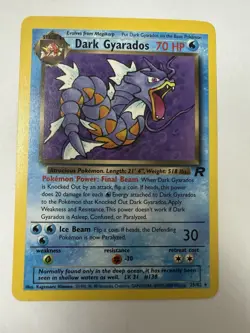 Dark Gyarados 25/82 Rare Team Rocket Pokemon Card WOTC 2000 Vintage TCG - Image 2
