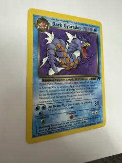 Dark Gyarados 25/82 Rare Team Rocket Pokemon Card WOTC 2000 Vintage TCG - Image 3