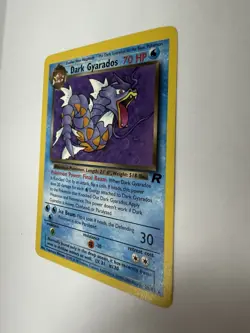 Dark Gyarados 25/82 Rare Team Rocket Pokemon Card WOTC 2000 Vintage TCG - Image 4