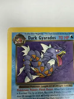 Dark Gyarados 25/82 Rare Team Rocket Pokemon Card WOTC 2000 Vintage TCG - Image 5