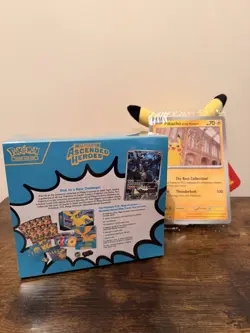 Pokemon Ascended Heroes ETB (Sealed) with Pikachu At The Museum Jumbo Promo Card - Image 2