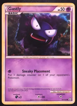 Gastly 63/102 - Pokemon Triumphant Common Card - Image 1